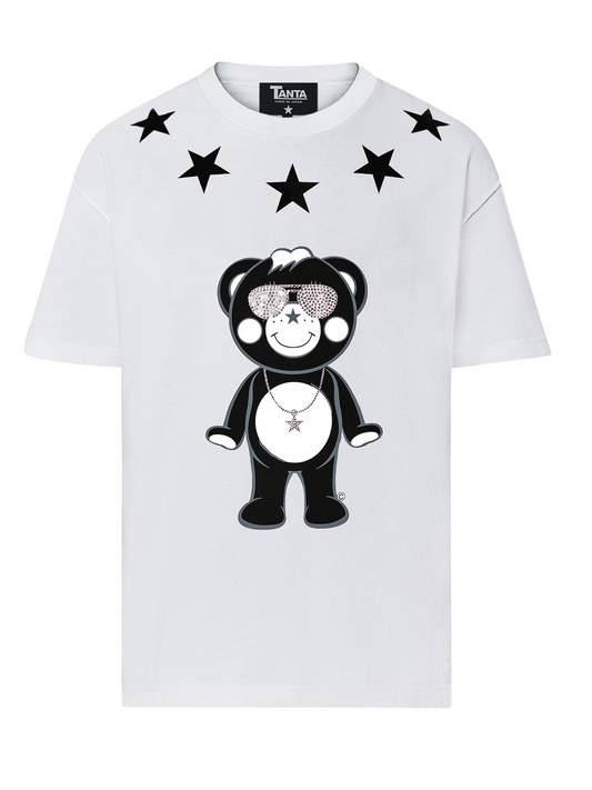 白オールスタースワロフスキーチャッピーtシャツ